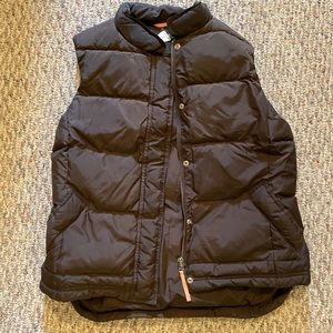 Brown J.crew puffer vest
